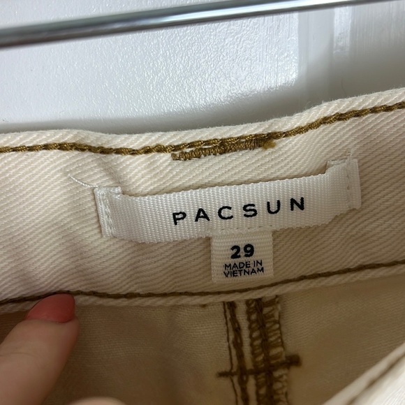 NWT Pacsun Paint Splatter Cream Shorts Size 29 Y2K - Picture 9 of 13